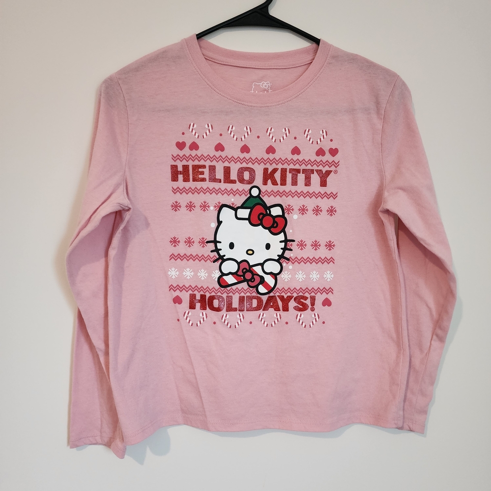 Hello Kitty Pink Holiday Longlseeve Tee